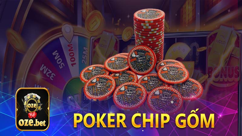 Poker Chip gốm